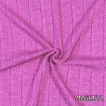 Pink band rib knit fabric detail view