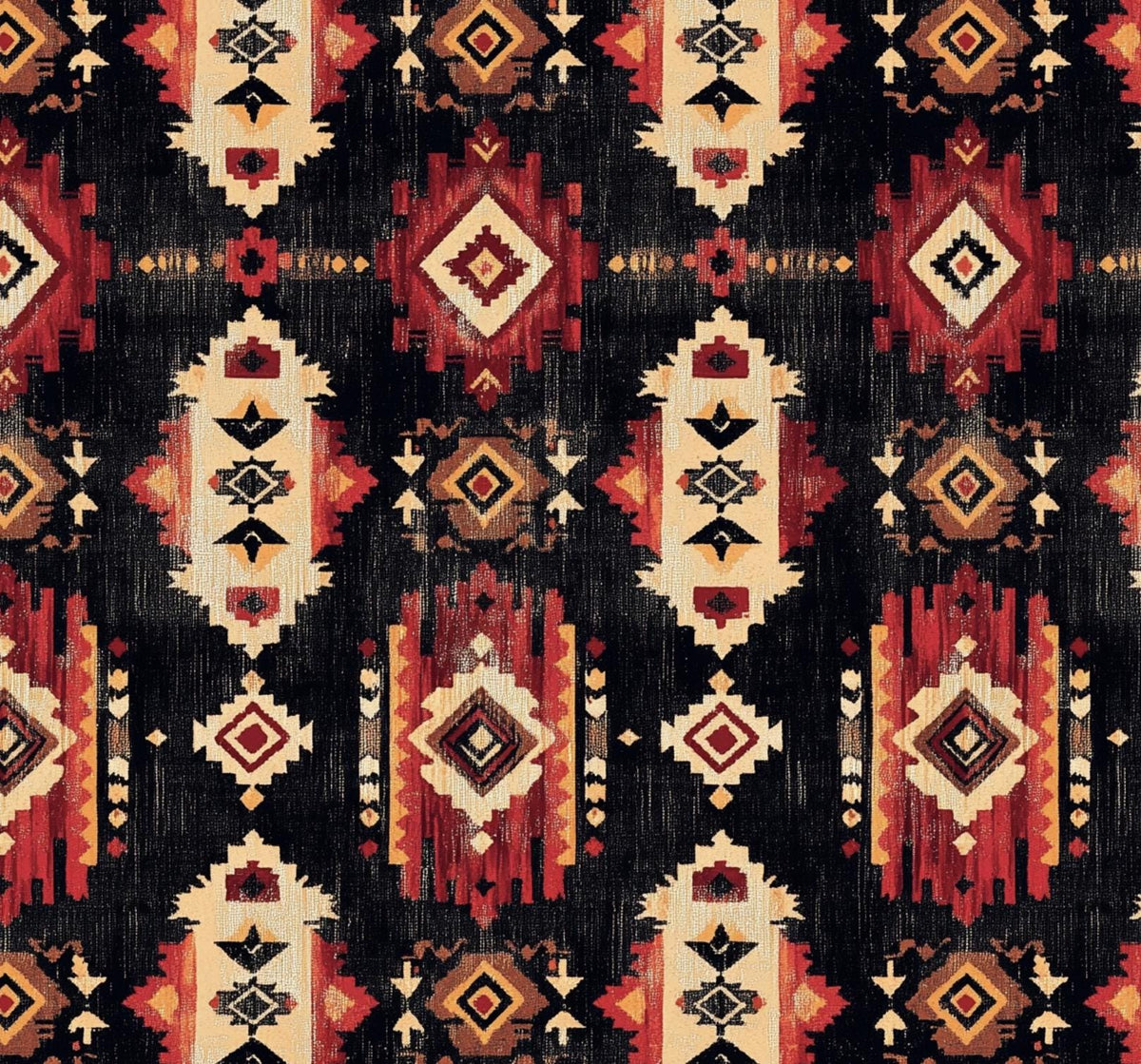 Tribal southwestern aztec fabric