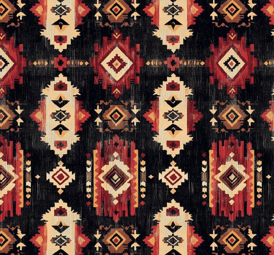 Tribal southwestern aztec fabric
