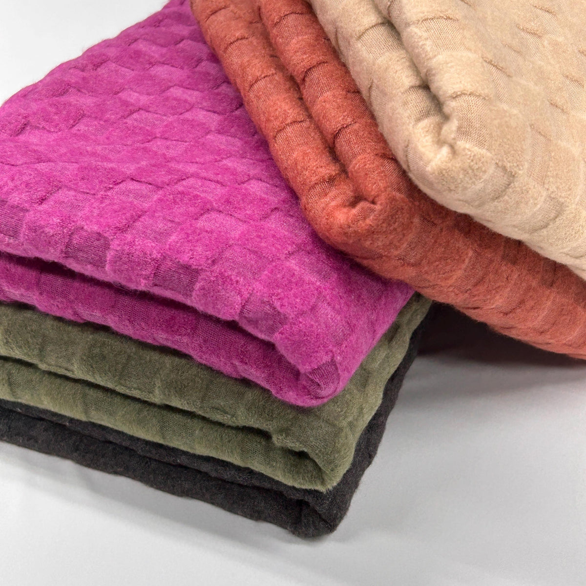 Loop terry jacquard fabric
