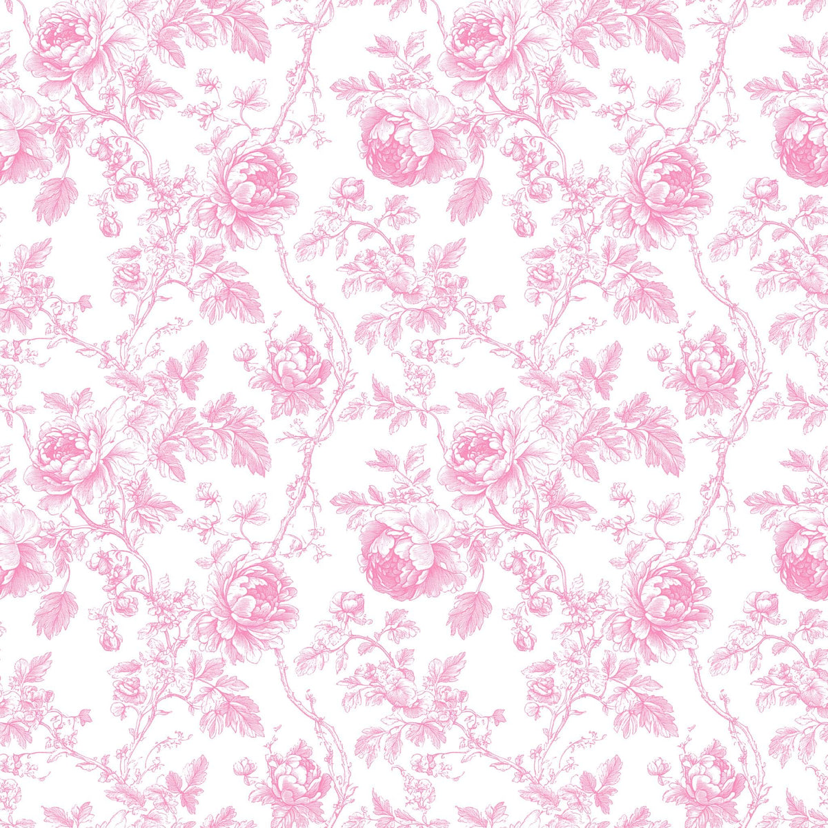 Pink premier prints toile fabric