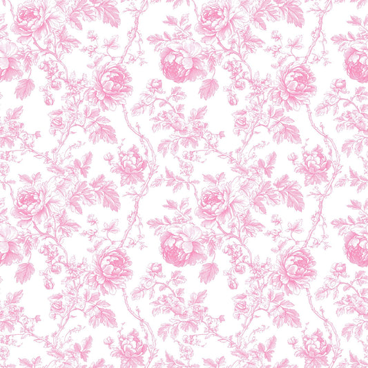Pink premier prints toile fabric