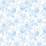 Pink premier prints toile fabric flat lay view