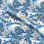 Mediterranean lemon grove fabric
