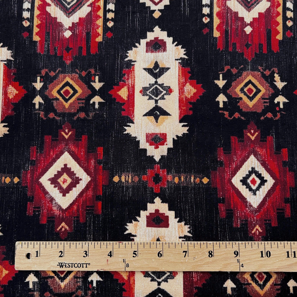Tribal southwestern aztec fabric close-up texture detail