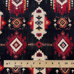 Tribal southwestern aztec fabric close-up texture detail