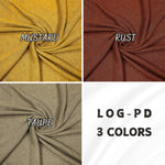 Yellow lightweight hacci knit fabric draped view