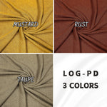 Log PD Hacci Knit Fabric in Yellow Tones — fabric by the yard — additional view
