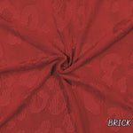 Oak leopard jacquard knit fabric detail view