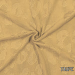 Oak leopard jacquard knit fabric flat lay view