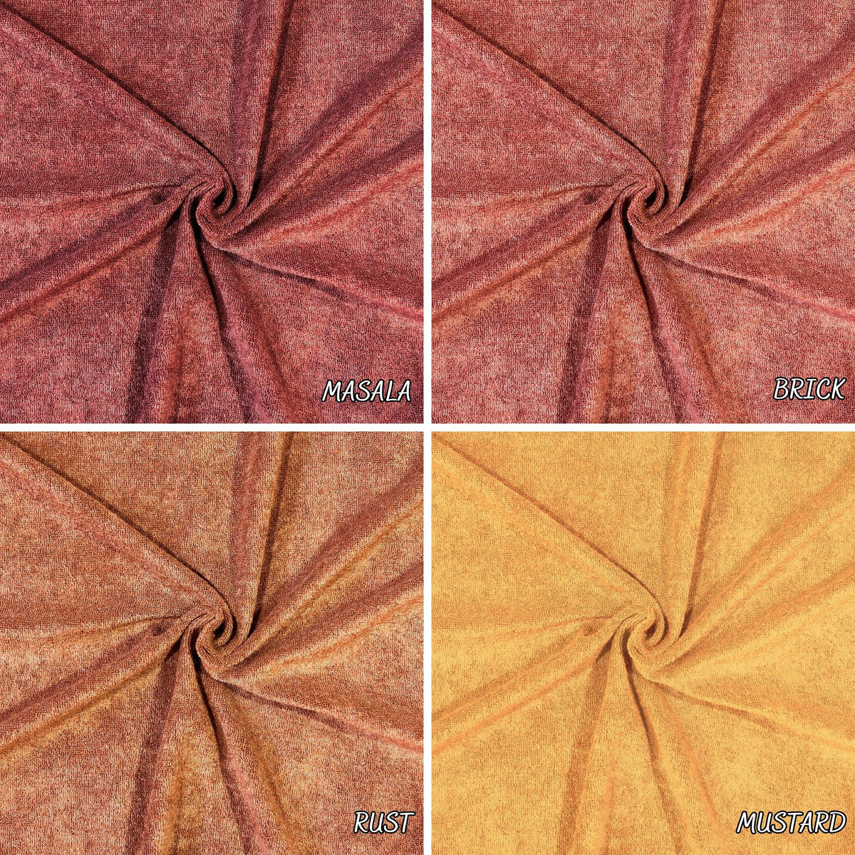 Thin loop terry cloth fabric detail view