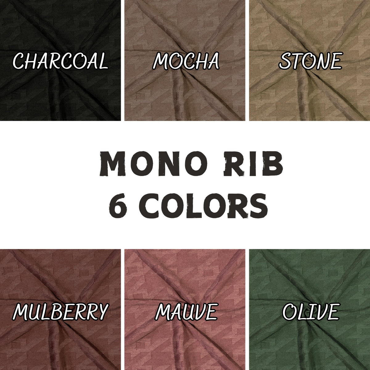 Mono rib knit fabric draped view