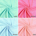 Tri-color french terry fabric detail view