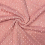 Swiss dot jacquard knit fabric detail view
