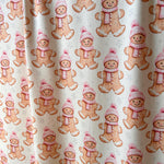 Gingerbread christmas fabric draped view