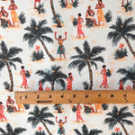 Vintage hawaii tiki fabric