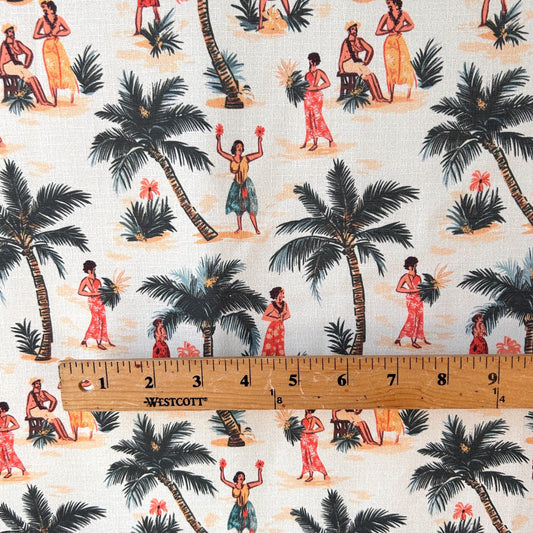 Vintage hawaii tiki fabric