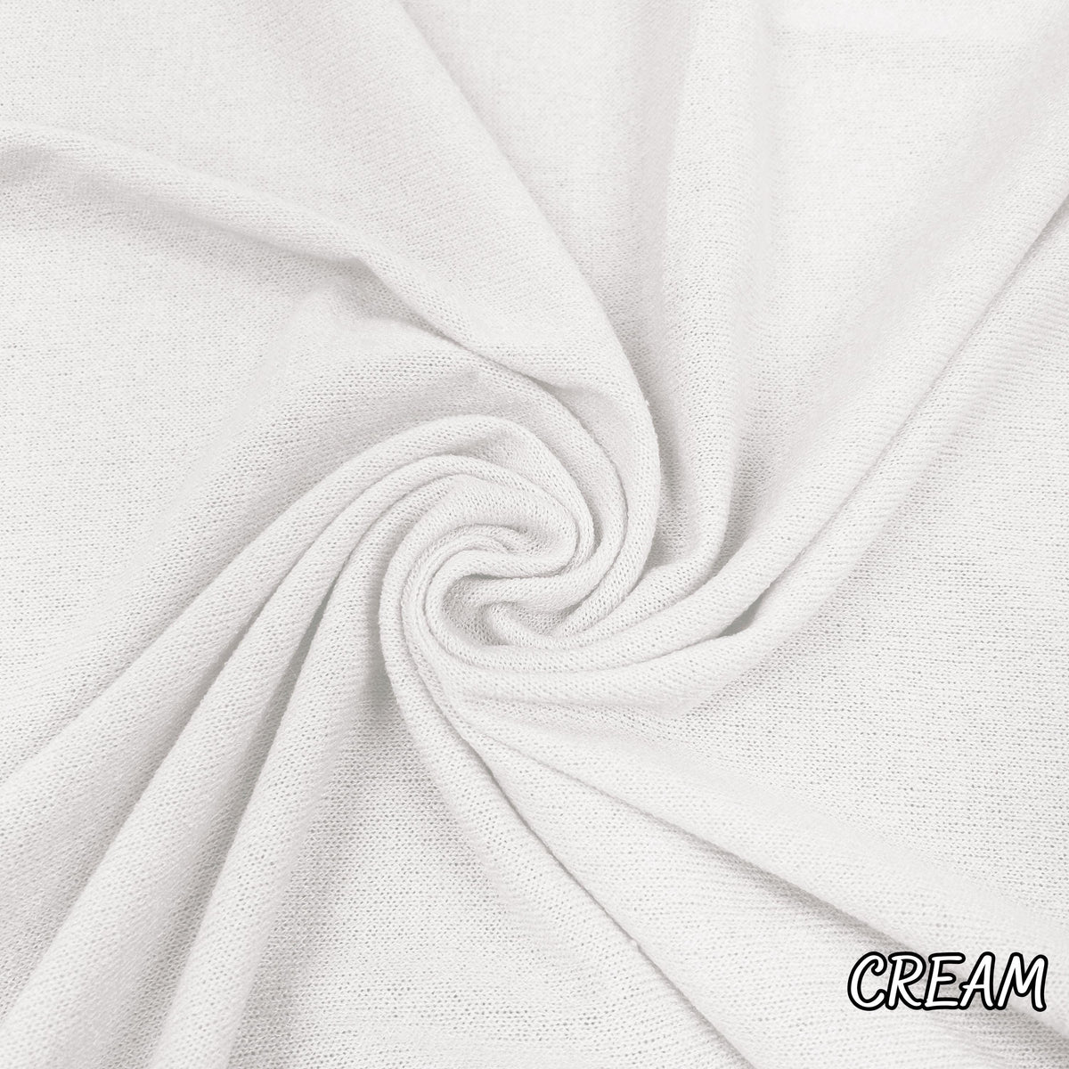 Mirr pastel sweater knit fabric draped view