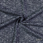 4x4 chunky rib knit fabric detail view