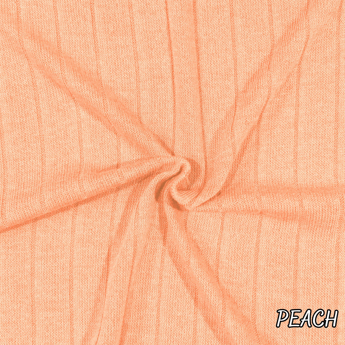 Brown fall band rib knit fabric draped view