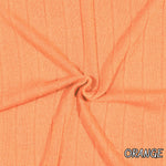 Band Rib Fabric in Brown Fall Tones — fabric by the yard — extra view