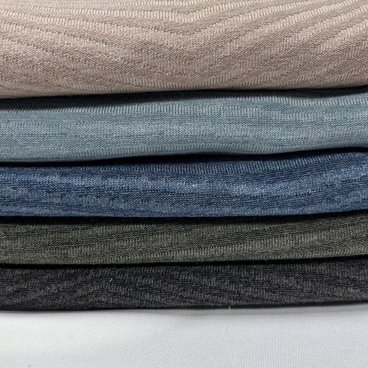 Diamond rib jacquard knit fabric