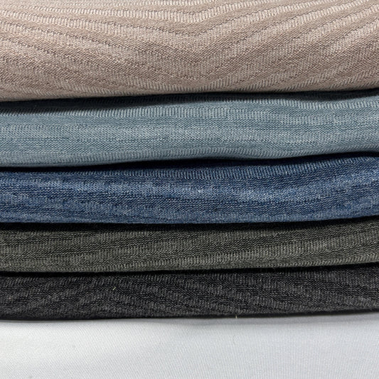 Diamond rib jacquard knit fabric