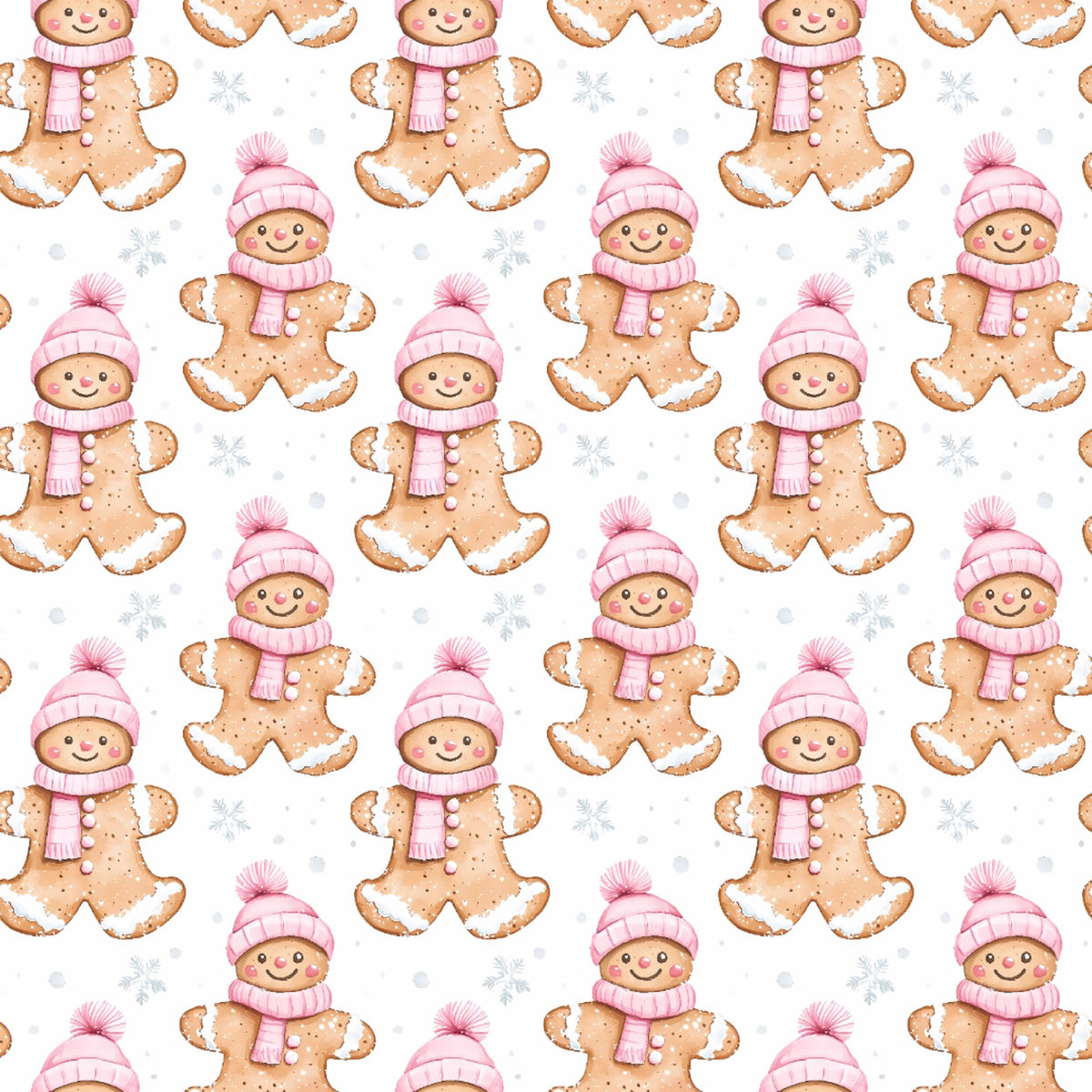 Gingerbread christmas fabric close-up texture detail