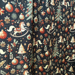 Santa christmas ornament fabric close-up texture detail