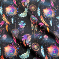 Dark night dreamcatcher galaxy fabric
