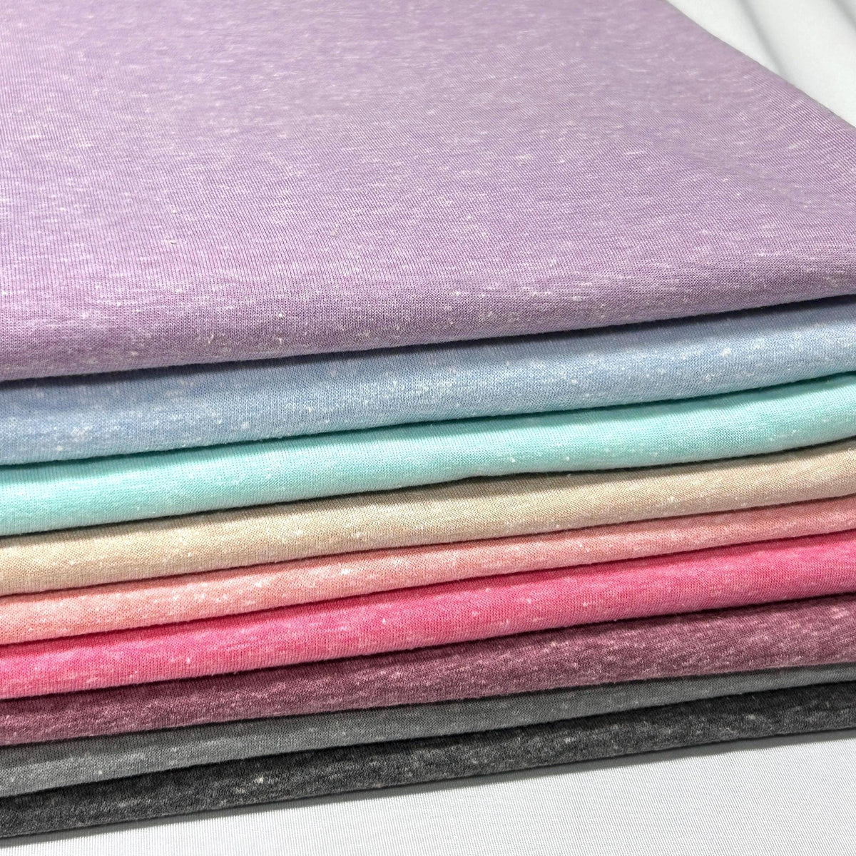 Tri-color french terry fabric