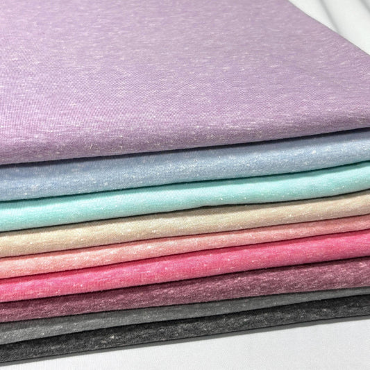 Tri-color french terry fabric