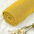 Yellow lightweight hacci knit fabric