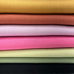 Rayon slub woven fabric close-up texture detail