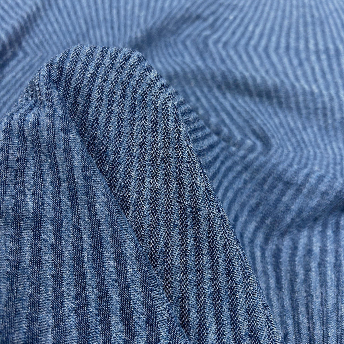 Diamond rib jacquard knit fabric flat lay view