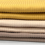 Cotton rib knit fabric