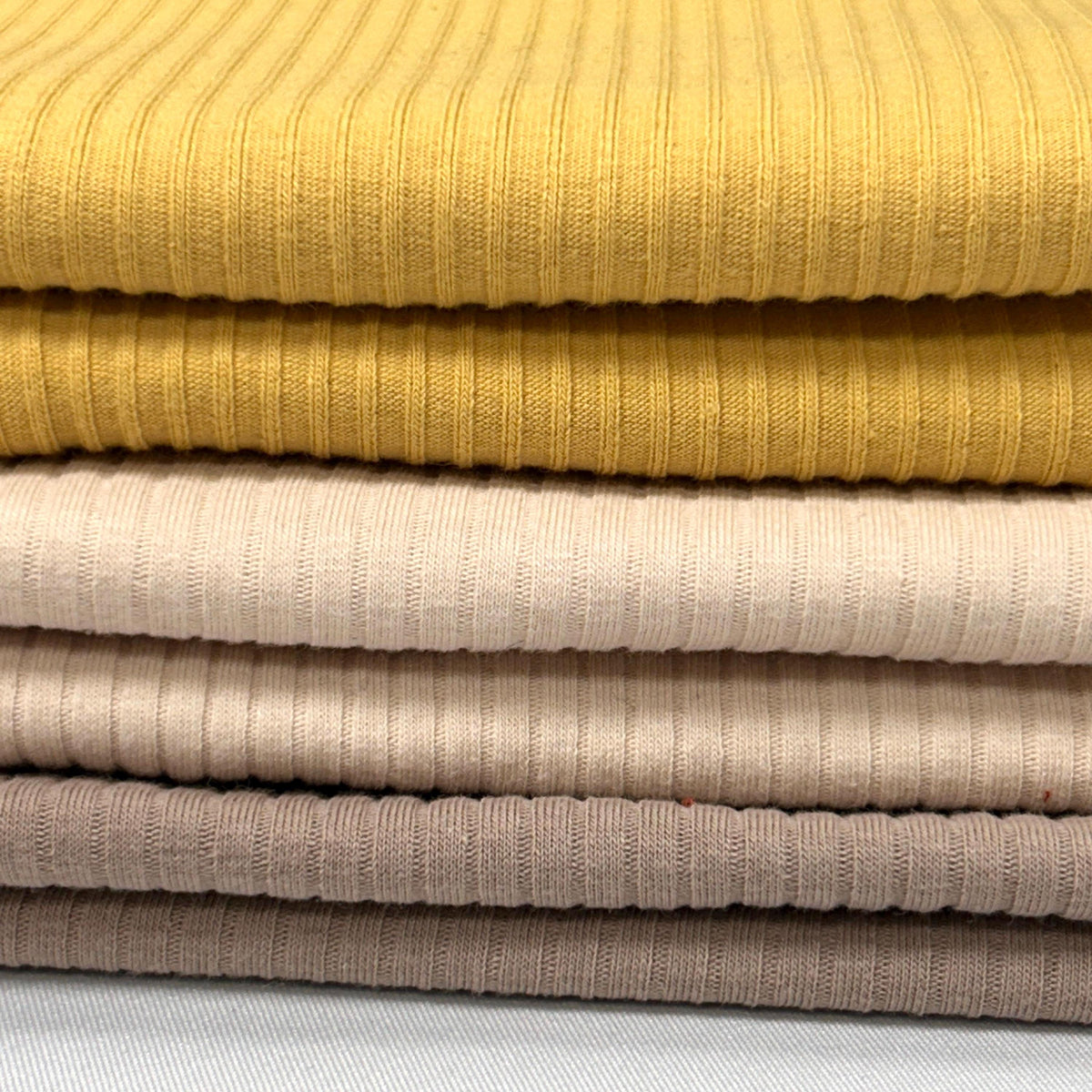 Cotton rib knit fabric