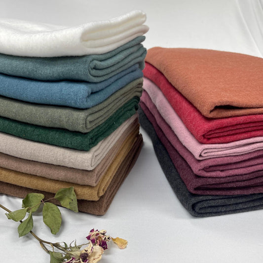 Cashmere blend sweater knit fabric