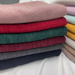 Mirr soft sweater knit fabric draped view