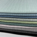 Multicolor band rib knit fabric close-up texture detail