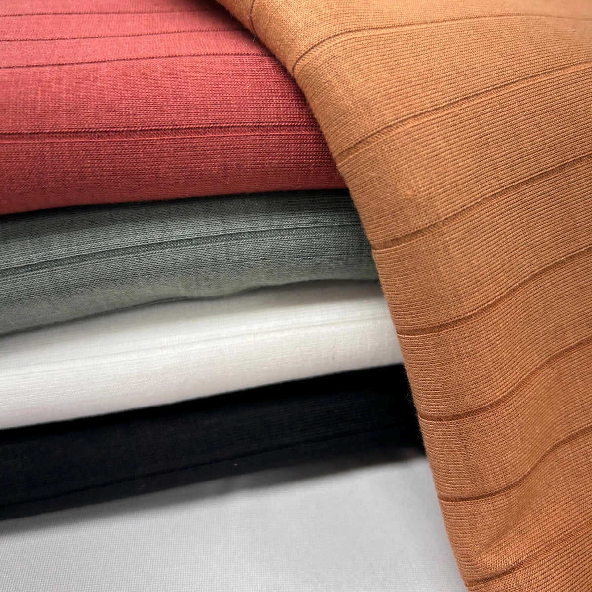 Rc rib knit fabric