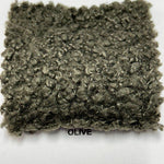 Poodle teddy faux fur fabric detail view