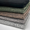 8x4 brushed rib knit fabric