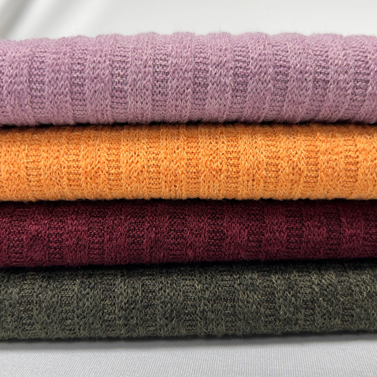 Mirr stripe rib knit fabric
