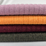 Mirr stripe rib knit fabric