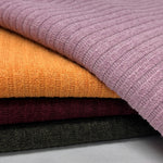 Mirr stripe rib knit fabric close-up texture detail