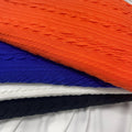 Twisted cable knit fabric
