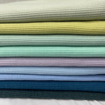 Soft brushed waffle knit fabric