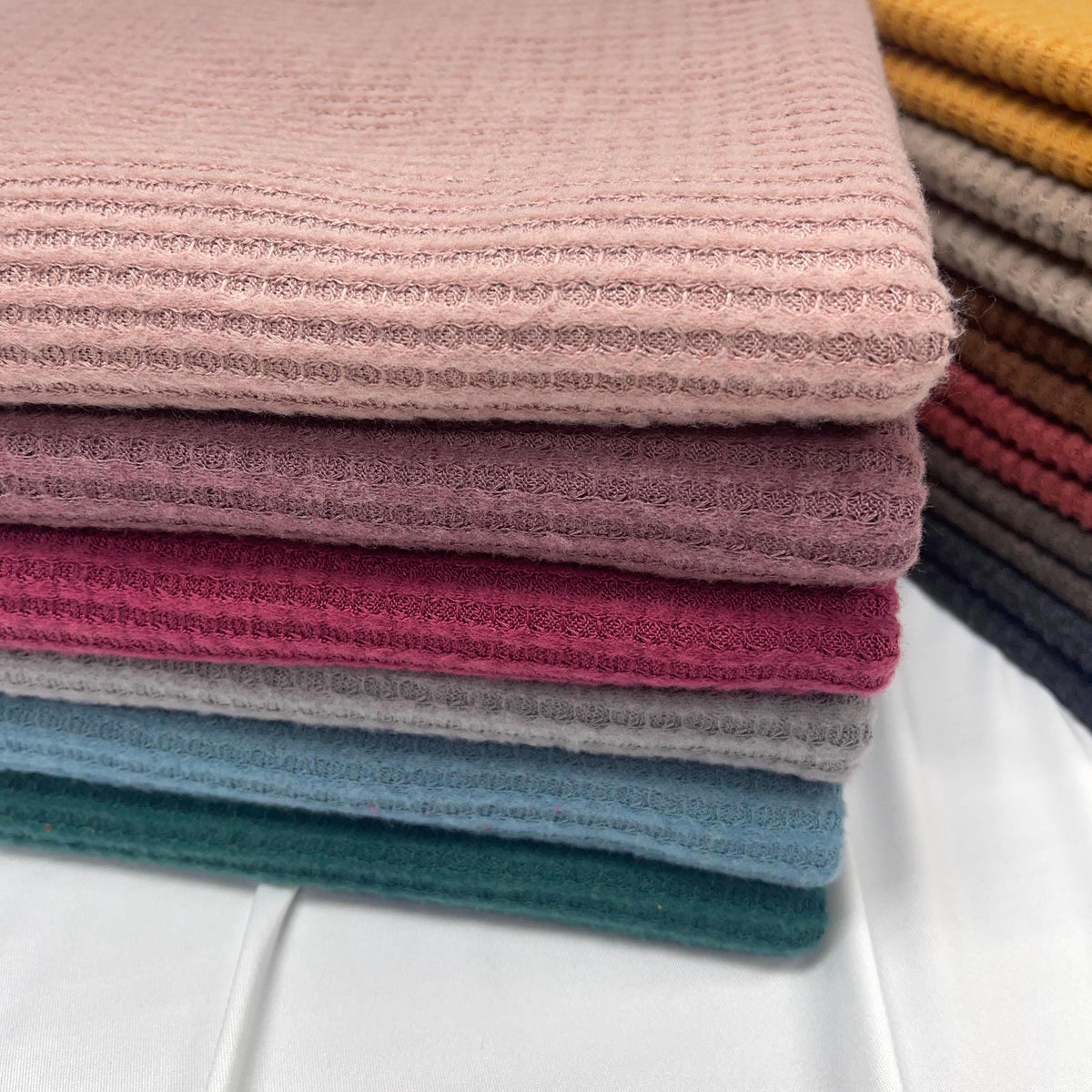 Waffle Brush Fabric — fabric by the yard — alternate view