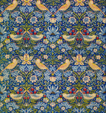 William morris strawberry thief fabric flat lay view